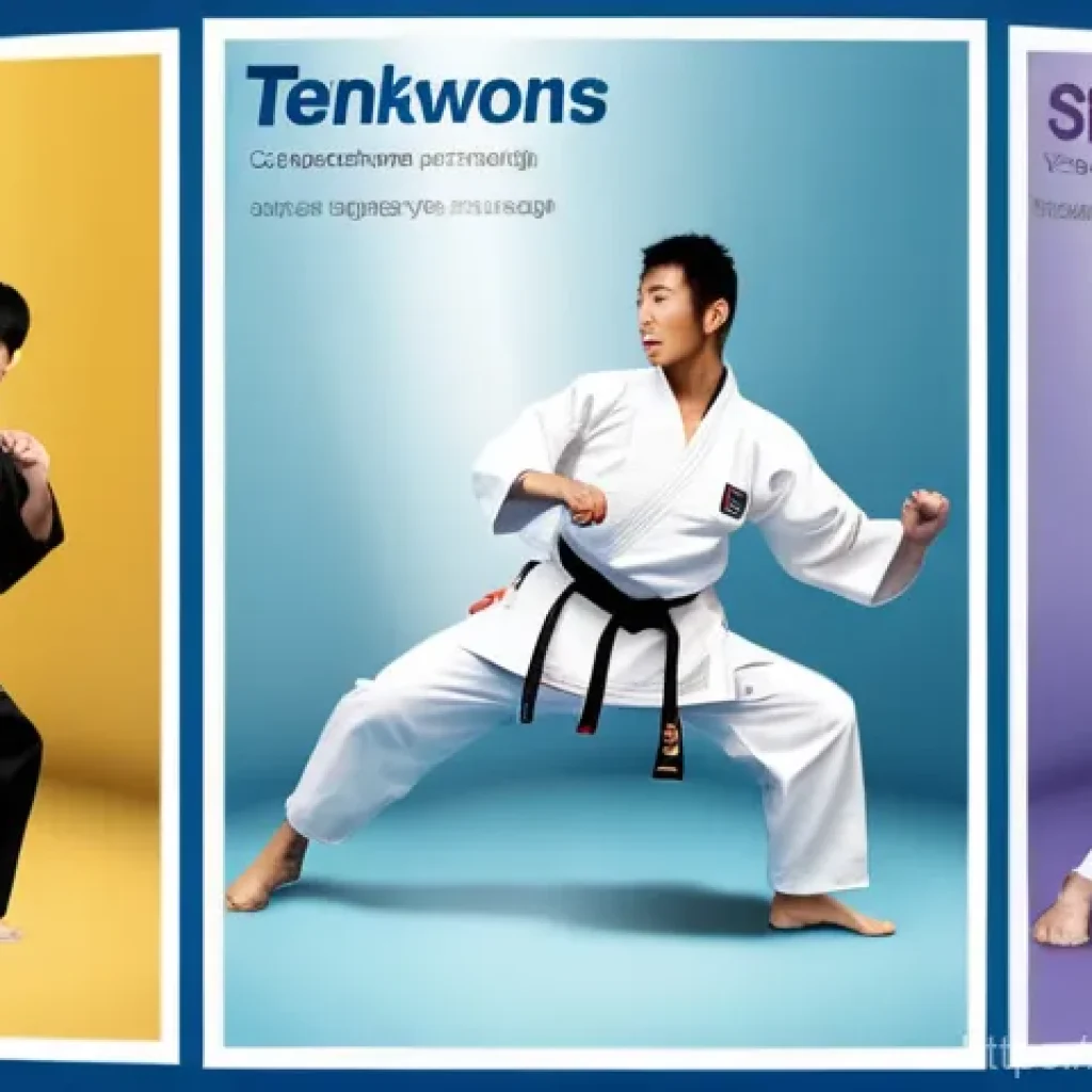 태권도 수련의 기본 규칙 - Here are three detailed image prompts in English, based on the provided Taekwondo text, adhering to ...