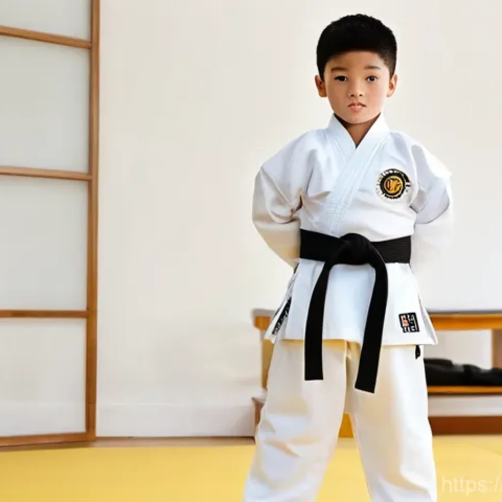 태권도 수련비 비교 - **Prompt 1: Dedicated Child Taekwondo Practitioner**
A full-shot image of a determined 8-year-ol...