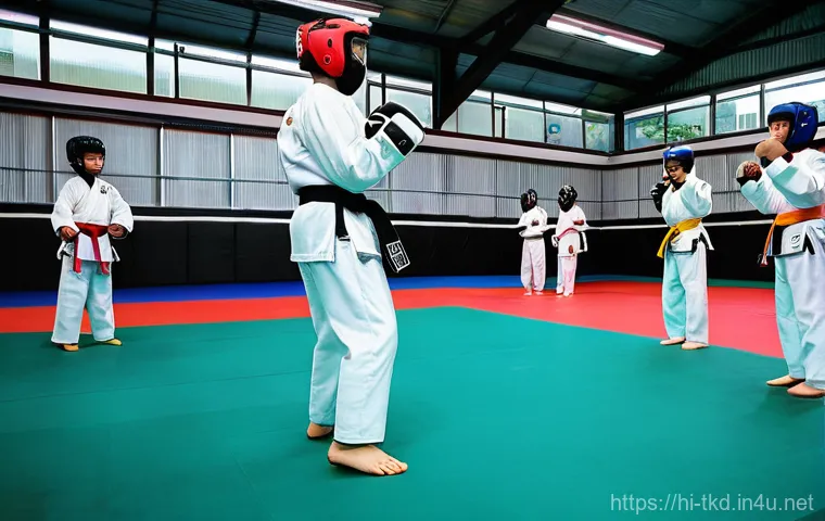 태권도 수련비 비교 - **Prompt 2: Mentorship and Discipline in a Taekwondo Class**
A medium shot depicting an experien... 태권도 수련비 비교 - **Prompt 2: Mentorship and Discipline in a Taekwondo Class**
A medium shot depicting an experien...