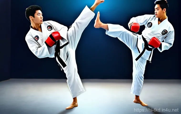 태권도와 MMA 비교 분석 - Here are three detailed image generation prompts in English, based on the provided text, and adherin...