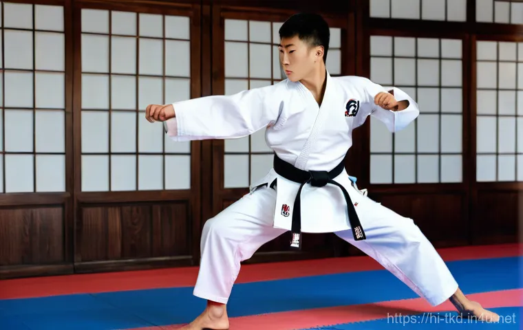 태권도와 MMA 비교 분석 - Prompt 1: Taekwondo - Dynamic Kick and Discipline**