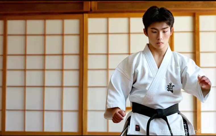 태권도 무기술 배우기 - **Prompt 1: Focused Nunchaku Training in a Dojo**
    "A male teenager, approximately 16 years old, ...