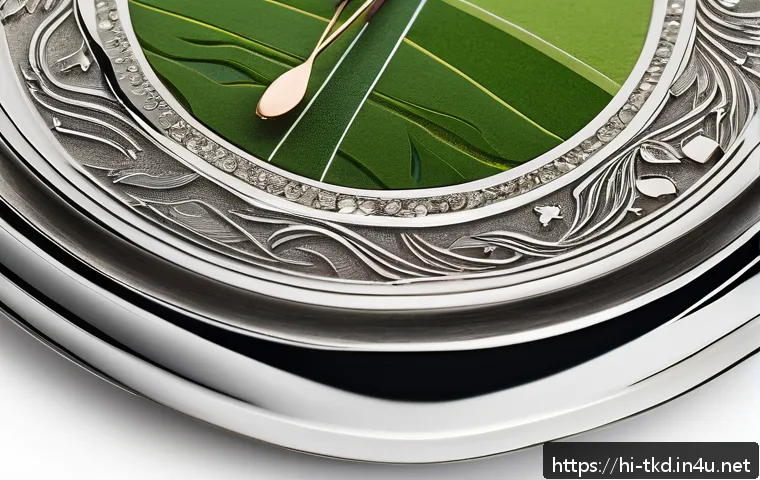태권도 트로피와 메달 디자인 - A sophisticated sports trophy inspired by natural elements, featuring intricate engravings of green ...
